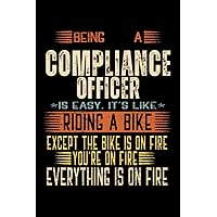 Compliance Officer Notebook: Notebook gift to Compliance Officer | 6 x 9 inches lined notebook with Date and Days | 110 pages (French Edition)
