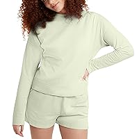 Hanes Originals, Lightweight Fleece Sweatshirt for Women, Garment Dyed