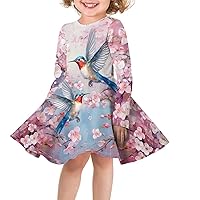 Christmas Dress for Girls Size 3-16 Casual Long Sleeve A Line Midi Dress for Party Holiday Kids Fall Clothes