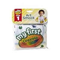 Crayola Art Smock for Toddlers, Small Waterproof Bib, Best Fit for Age 1 (12 Months), 1 x 7-1/5 x 8-1/10 in