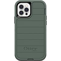 OtterBox Defender Series Case for iPhone 12 & iPhone 12 Pro (Only) - Case Only - Microbial Defense Protection - Non-Retail Packaging - Forest Ranger (Green)
