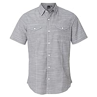 Burnside Textured Solid Short Sleeve Shirt (B9247)