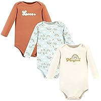 Unisex Baby Cotton Long-Sleeve Bodysuits