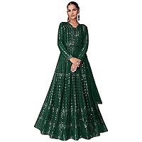 Pakistani eid Special Partywear Anarkali Long Gown for Womens Readymade Heavy Embroidered Lehenga Suit Bollywood