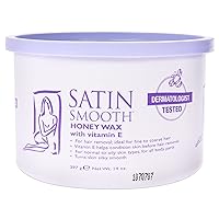 Satin Smooth Honey Hair Removal Wax with Vitamin E 14oz. Satin Smooth Honey Hair Removal Wax with Vitamin E 14oz.