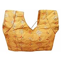 Indian Women's Readymade Embroidered Saree Blouse Crop Top Choli