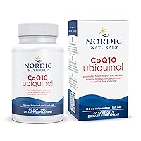 Nordic CoQ10 Ubiquinol - 60 Mini Soft Gels - 100 mg Coenzyme Q10 (CoQ10) Ubiquinol - Heart & Brain Health, Cellular Energy Production, Antioxidant Support - Non-GMO - 60 Servings