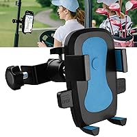 Golf Cart Phone Holder Mount, No Shaking Cell Phone Holder for iPhone/Galaxy/Google Pixel&Golf GPS SX400/SX500 Fit for EZGO/Club Car/Yamaha/Zone Golf Carts(Blue)