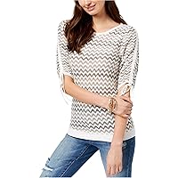 Womens Short Sleeve Pullover Sweater