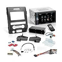 BOSS Audio Systems BV9370B Car Stereo + Install Kit - Double Din, Bluetooth Audio/Hands-Free Calling, 6.5 Inch Touchscreen LCD Monitor, MP3 Player, USB Port, AM/FM Radio Receiver
