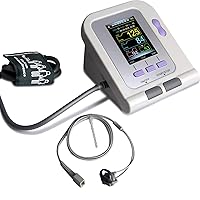Fully Automatic Upper Arm Blood Pressure Monitor 3 Mode Electronic Sphygmomanometer SPO2 Sensor with SPO2 Probe