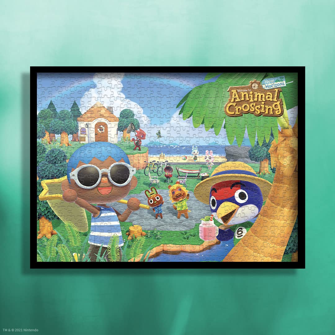 Animal Crossing “Summer Fun” 1000 Piece Jigsaw Puzzle | Collectible Puzzle Featuring Familiar Characters from The Nintendo Switch Game | Officially Licensed Nintendo Merchandise