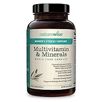 NatureWise Women’s Stress Support Multivitamin & Minerals Whole Food Complex with Sensoril Ashwagandha, Probiotics for Energy, Focus, Mood Balance (Packaging May Vary) (1 Month Supply – 60 Capsule)