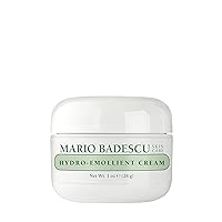 Mario Badescu Hydro Emollient Face Cream with Collagen, Vitamin A & E and Peanut Oil, Protect Against Moisture Loss, Travel Face Moisturizer for Dry Skin, 1 Oz