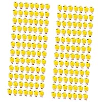 360 pcs Easter Decoration Easter Egg Bonnet Decoration peep Plush Easter Chicken Bulk Animal Miniatures Easter Chenille Chicks Toddler Little Chemical Fiber and Plastic Glass