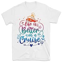 Cruise Life Shirt - Cruise Vacation Tee - Family Matching T-Shirt - Colorful Travel Shirt - Summer Friend T-Shirt - Cruise Squad Shirt DE
