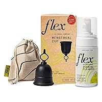Flex Cup Starter Kit (Slim Fit - Size 01) Bundle | Reusable Menstrual Cup + 2 Free Menstrual Discs + Foaming Cup Wash