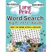 Large Print Word Search: Big Print For Adults