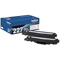 Brother Genuine High-Yield Black Toner Cartridge Twin Pack TN227 2Pk (TN2272PK)