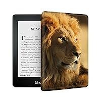 Kindle Paperwhite Case, Lightweight PU Leather Kindle Paperwhite 11th Generation Case, Adjustable Stand with Auto Sleep/Wake Cover for Kindle Paperwhite Signature Edition, Africa Animals Lion