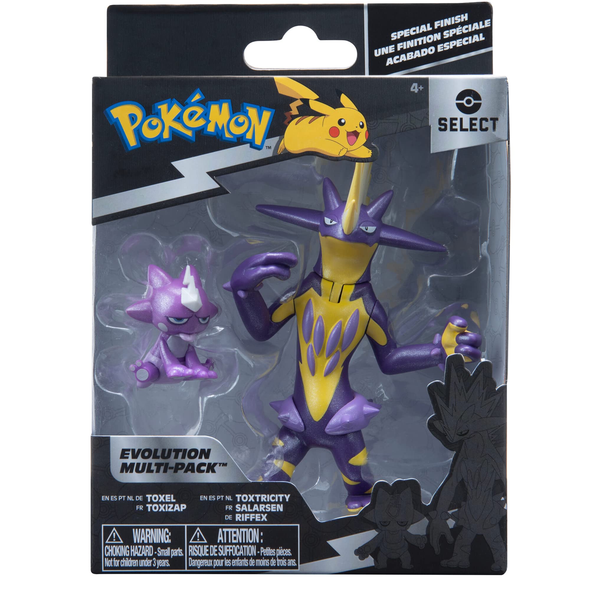 Pokemon Select Evolution 2 Evolution Pack - Features 2-Inch Toxel and 3-Inch Toxtricity Battle Figures
