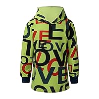 Junior Girls Hooded Fashion Pullover Sweatshirt Spring Autumn Cotton Long Sleeves Athletic Casual Coat Top