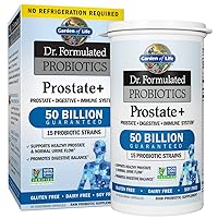 Dr. Formulated Probiotics Prostate+ - Acidophilus and Probiotic Supports Healthy Prostate and Digestive Balance - Gluten, Dairy, and Soy-Free - 60 Vegetarian Capsules