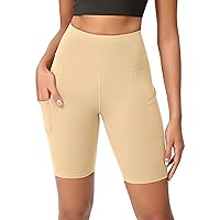 ODODOS Women's Tummy Control Yoga Shorts 2.0 with Pockets High Waist Athletic Workout Shorts-5