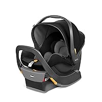 Chicco KeyFit 35 Infant Car Seat and Base, Rear-Facing Seat for Infants 4-35 lbs, Includes Infant Head and Body Support, Compatible with Chicco Strollers, Baby Travel Gear | Onyx/Black