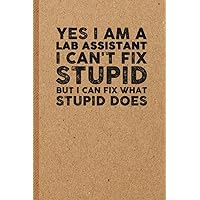 Lab Assistant Gifts: 6x9 inches 108 Lined pages Funny Notebook | Ruled Unique Diary | Sarcastic Humor Journal for Men & Women | Secret Santa Gag for Christmas | Appreciation Gift