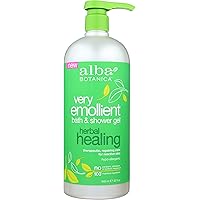 Alba Botanica Very Emollient Bath and Shower Gel, Herbal Healing, 32 Ounce