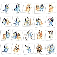 60PC Blue Temporary Tattoos for Kids, Blue Tattoos for Kids Boys Girls Birthday Party Supplies Decorations,DIY Waterproof Tattoos Stickers