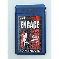 Engage ON Classic Woody Pocket Perfume For Men, Citrus & Spicy,Skin Friendly, 18ml (BUY 2 GET 3 FREE)