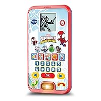 VTech Spidey and His Super Friends - Learning Phone - with The Original Voice of Spidey and Exciting Educational Games - for Children Aged 3-6 Years