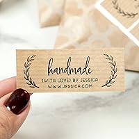 Handmade with Love Stickers, Small Business Labeling Stickers, Kraft Label Stickers, Business Packaging Stickers, Handmade Packaging Sticker