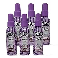 Dr.Doody Freshening Toilet Spray, Lavender Tush, 1.85oz, 6 Count