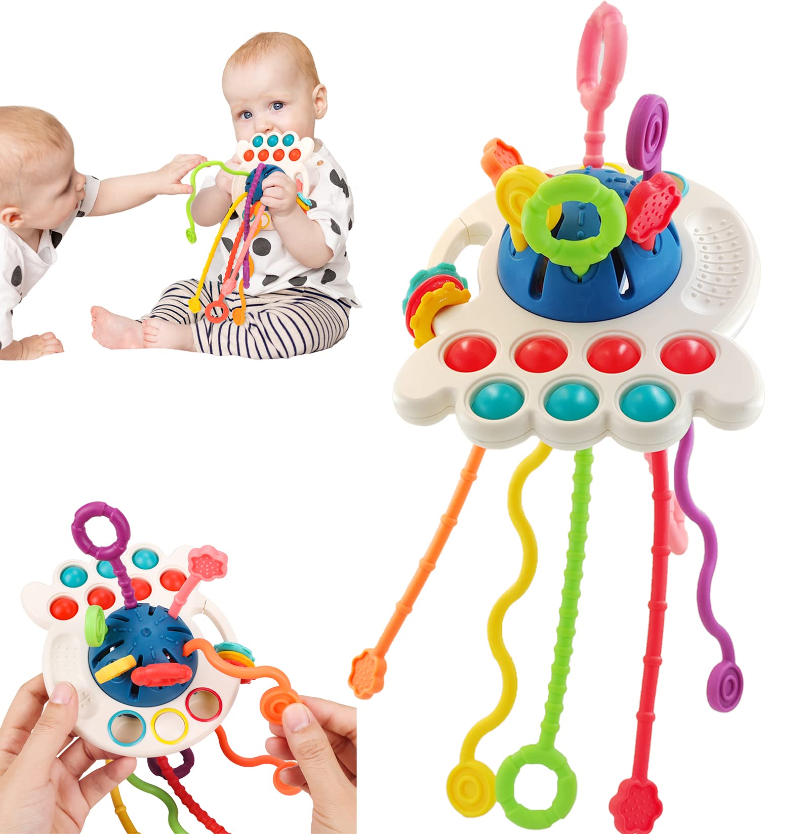 NeslGenc Baby Toys 6 to 12 Months,Montessori Toys for 1 Year Old Boy Girl Baby Sensory Toys for Babies 12-18 Months Pull String Toys for Birthday Gifts Infant,Toddlers
