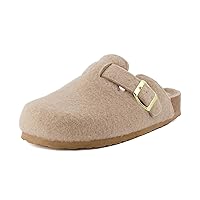 CUSHIONAIRE Women's Hana Cork Footbed Clog with +Comfort, Wide Widths Available