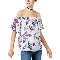 Womens Crepe Off The Shoulder Blouse
