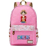 College Casual Daypack One Piece Lightweight Book Bag-Luffy Laptop Rucksack Backpack for Outdoor,Travel