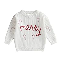 Toddler Christmas Outfit Baby Girl Boy Long Sleeve Knit Sweater Pullover Warm Xmas Shirt Cute Winter Clothes
