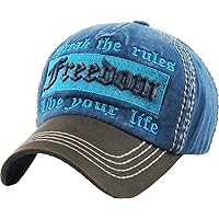 Urban Fashion Vintage Baseball Cap Distressed Washed Dad Hat Trend Adjustable Unisex