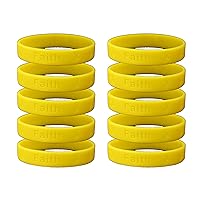 Yellow Ribbon Awareness Silicone Bracelets – Yellow Rubber Wristbands for Spina Bifida, Bladder Cancer, Sarcoma, Missing Children - Perfect for People with Small Wrist
