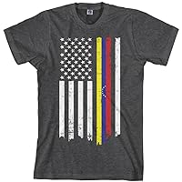 Threadrock Men's Venezuela American Flag T-Shirt