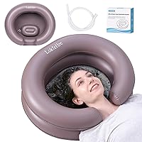 Portable Inflatable Hair Washing Basin for Bedridden - Wash Hair in Bed with Inflatable Shampoo Bowl.Hair Washing Basin for Elderly,Disabled,Injured,Ideal Inflatable Sink for Locs Detox