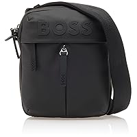 BOSS Stormy Contrast Logo Crossbody Bag, Black Pepper