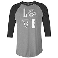 Love Pizza | Funny Pizza Lover Gift Unisex Raglan T-Shirt