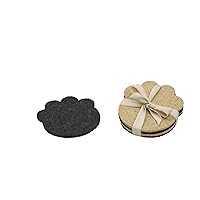 ORE Originals Living Goods Coaster Recycled Rubber Paw, 4 Count