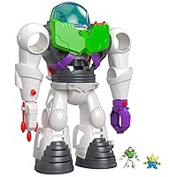 Fisher-Price Imaginext Playset Disney Pixar Toy Story Buzz Lightyear Robot Toy with Removable Spaceship for Preschool Kids Ages 3+ Years
