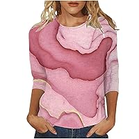 XJYIOEWT Womens Long Sleeve Tops Pack of 3 Women's Fashionable Casual Sport Crewneck T Shirt with Gradient Gilding Patt
